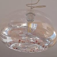 lampadario moderno con perle swarosky