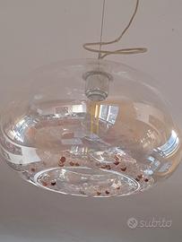 lampadario moderno con perle swarosky