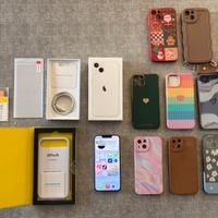 Iphone 13 256gb Galassia(Bianco)+ 6 Cover e protez