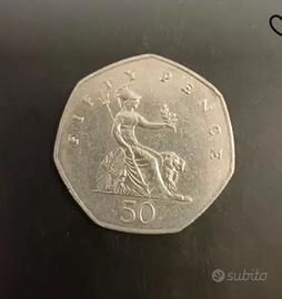 Moneta 50 Fifty Pence