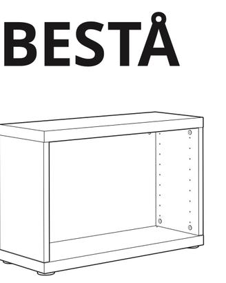 4 componibili Besta ikea - bianco