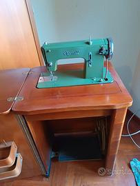 Mobile macchina da cucire Vigorelli verde anni 60