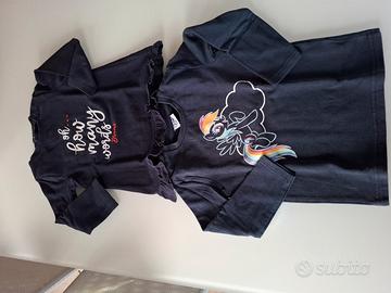 Set 2 felpe bambina 2-3 anni Brums My Liittle Pony