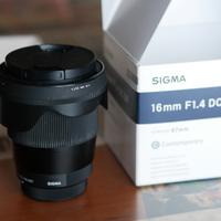 Sigma 16mm f1.4 dc dn