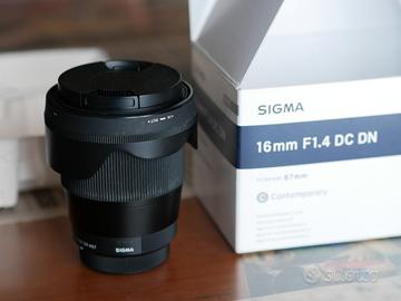Sigma 16mm f1.4 dc dn