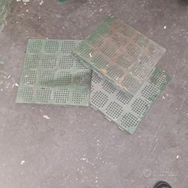 mattonelle forate giardino plastica 40x40 verdi 