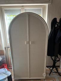 Guardaroba per cameretta in bambú e legno