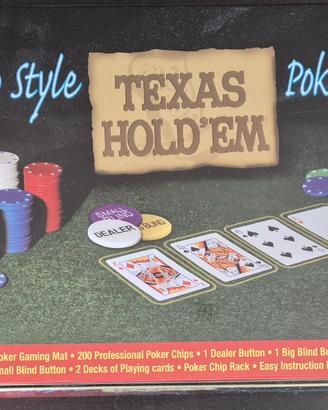Texas Hold'em poker set fiches