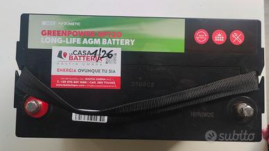 batteria camper servizi  AGM - 120 Ah