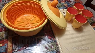 Kit cucina accessori tutti abbinati giallo-arancio
