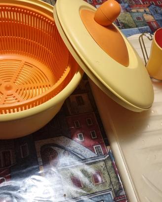 Kit cucina accessori tutti abbinati giallo-arancio