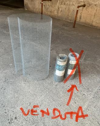 Rete metallica zincata recinzione nuova