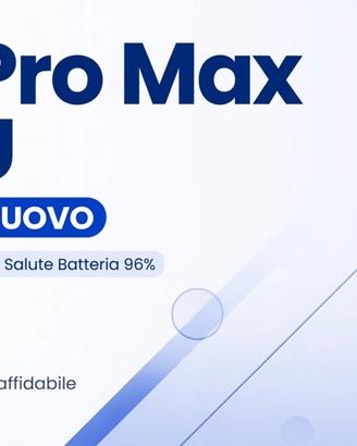Iphone 17 Pro Max 256GB Blu-96% Batteria-Garanzia