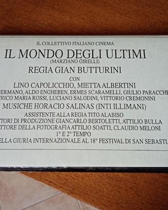Gian Butturini - VHS - Il mondo degli ultimi -1980