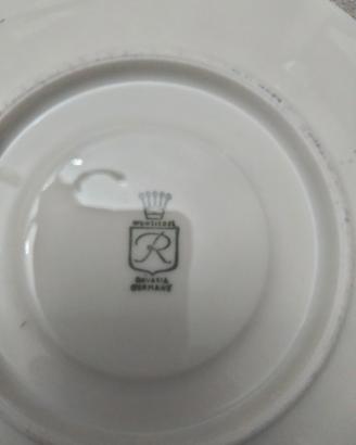  set di 3 piatti antichi porcellana Bavaria 
