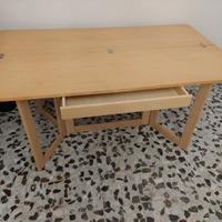 Scrivania pieghevole legno chiaro