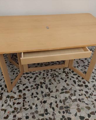 Scrivania pieghevole legno chiaro