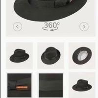 Cappello Stetson Bogart Nero MAI INDOSSATO T58-59