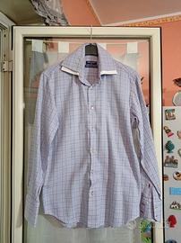 Camicia uomo "Daddy & Son" cotone doppio ritorto