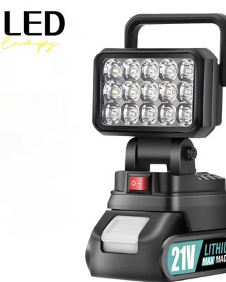 Faretto lampada luce per esterno ricaricabile