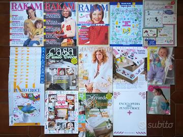 Libri Ricamo Cucito Uncinetto Punto Croce Maglia