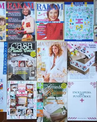 Libri Ricamo Cucito Uncinetto Punto Croce Maglia