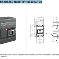 Interruttore automatico  AEG serie MCXT1 - 100A