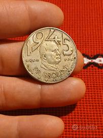 moneta commemorativa mussolini