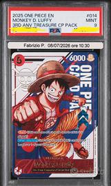 One Piece 3° Anniversary! Monkey D. Luffy - PSA 9