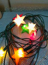 Luci albero Natale vintage stelle