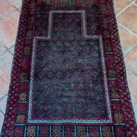 tappeto tunisino anni 80, cotone fatto a mano 