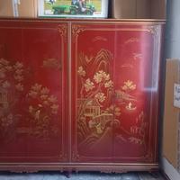 Armadio cinese laccato anni 50