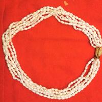 Collana torchon in perle di fiume