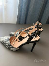GoGo Shoes Pitonate Nere e Bianche Tg. 38