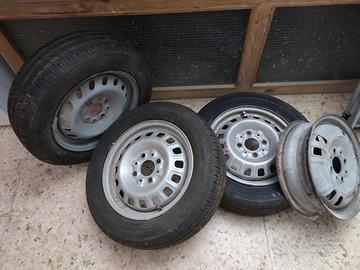 Gomme 155 NUOVE + Cerchi - FIAT PANDA 750 