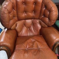 Poltrone in vera pelle stile Vintage 