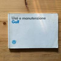 Libretto uso e manutenzione Volkswagen Golf 2