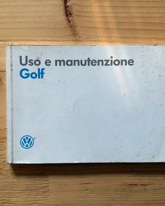 Libretto uso e manutenzione Volkswagen Golf 2