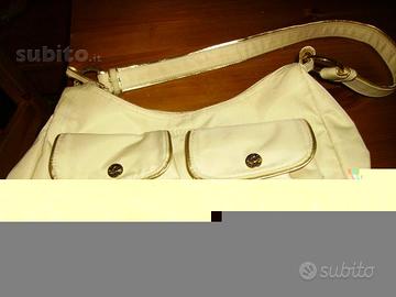 Borsa bianca carpisa in tessuto