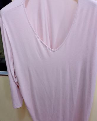 Maglia rosa tenue