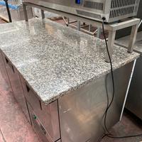Banco refrigerato pizzeria piano in granito