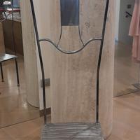 Seggiola in ferro battuto fatta artigianalmente