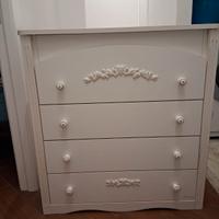 Fasciatoio neonati con cassettiera