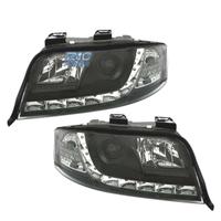 FARI PER AUDI A6 4B 01-04 LUCE DIURNA A LED FONDO 