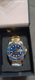 Pagani Design Submariner Oro Blu