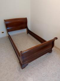 Letto a barca 1 piazza e mezza in legno