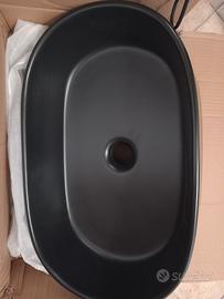 lavandino nuovo ovale nero in ceramica