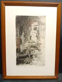 DE SANTI DA URBINO acquaforte 2di40 cn titolo 1969