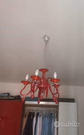 LAMPADARIO CON 5 CANDELABRI