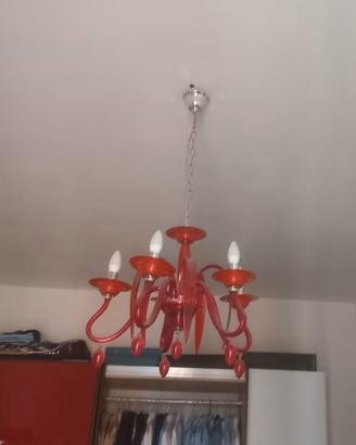 LAMPADARIO CON 5 CANDELABRI